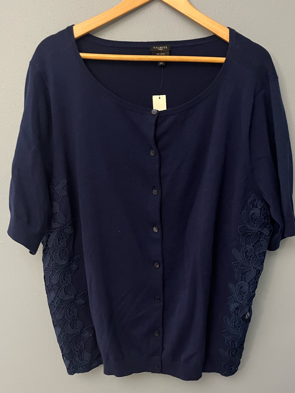 NWT Talbots Short Sleeve Cardigan